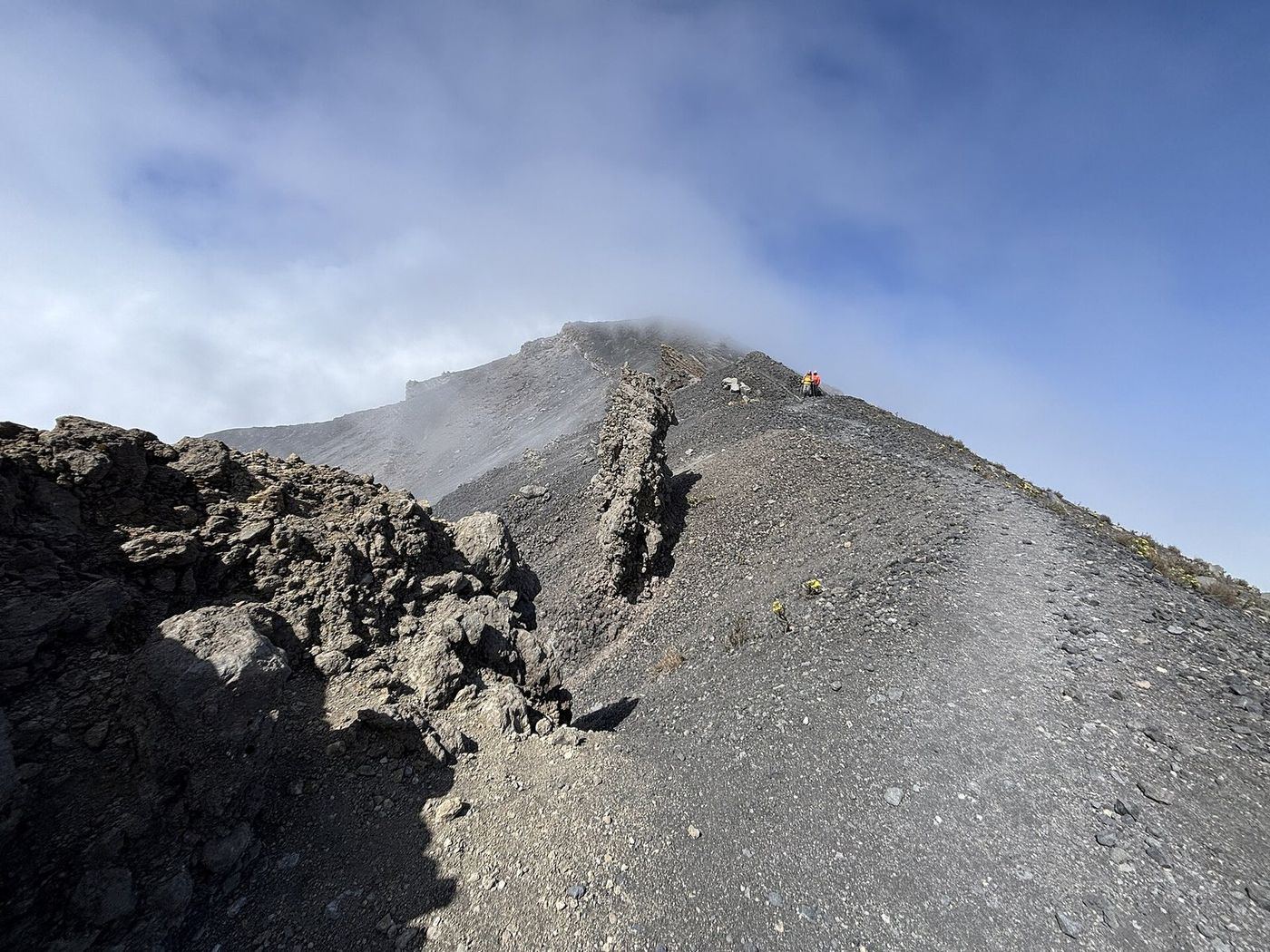 The summit ridge of Mount Meru