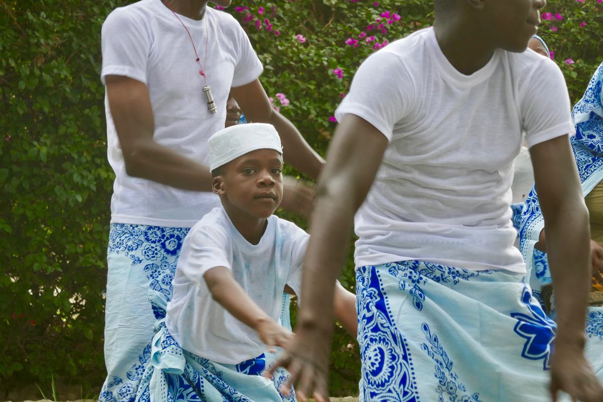 Sukuma dancers performing to traditional drums