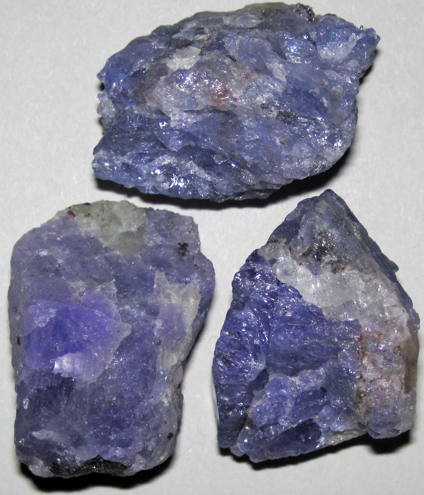 A tanzanite crystal from the Merelani Tanzanite Deposit, Mererani Hills — the only source of tanzanite on Earth